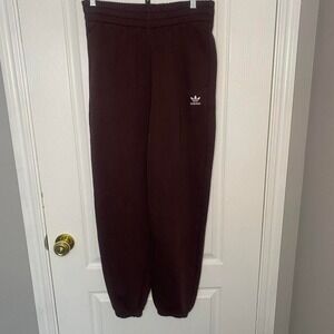 Adidas brown maroonish joggers, small NWT‎